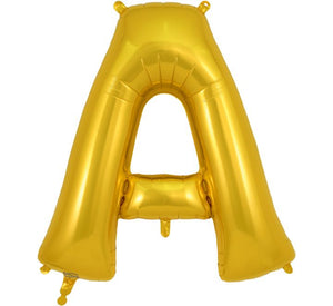 34in Letter Foil Balloon Gold