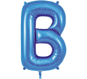 34in Letter Foil Balloon Blue