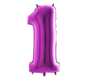 34in Number Foil Balloon Purple