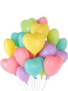 18" Pastel Macaron Heart Shaped Balloon Birthday Party Wedding