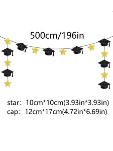 Graduation Bachelor Cap & Star Banner