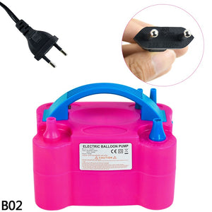 1pc Rose Red Electric Air Balloon Pump Electric Balloon Inflator Pump Portable Air Balloon Blower for Party Ballon Supplies