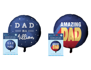 Father's Day 18" Round Foil Balloon