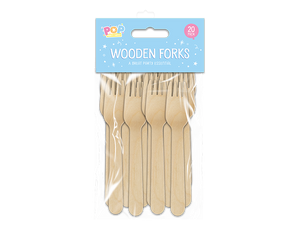 Wooden Forks 20pk