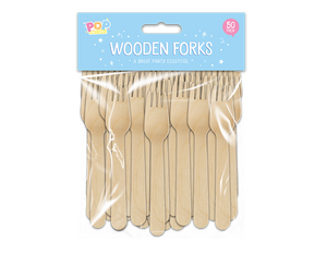Wooden Forks 50pk